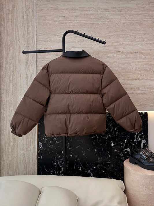 Winter 2025 New Waist Drawstring Design Warm And Comfortable Hooded Cotton Coat