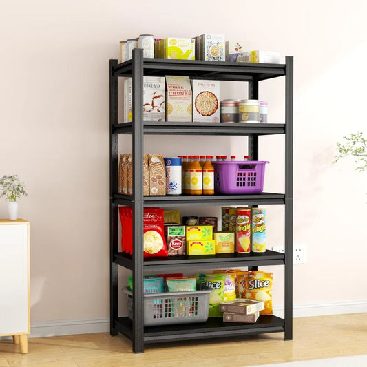 63" H Storage Shelves Adjustable Metal Shelving Unit Utility Storage Shelf Organizer for Pantry Bedroom Warehouse Bathroom