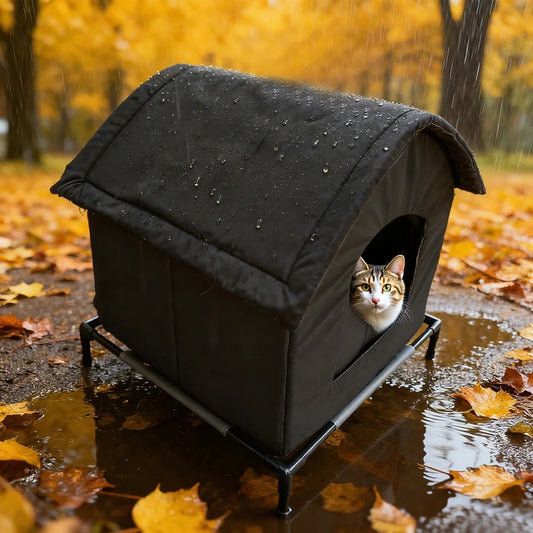 Cat House for Indoor and Outdoor CatsWaterproof Fully Insulated Shelter for Stray and Feral Cats Great for Cat Beds for Outdoor