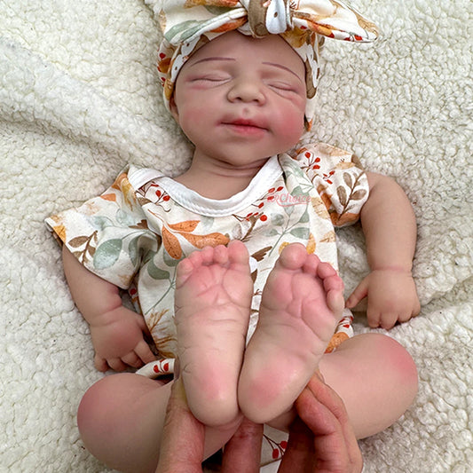 Handmade 19Inch Pascale Platinum Silicone Reborn Baby Boy Unpainted & Painted Washable Doll Gift for Doll Lovers Collector