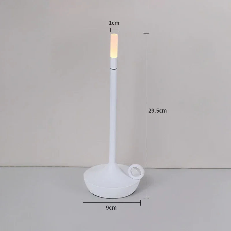 Candlelight Table Lamp LED Candle Charging Restaurant Bar Lamp Desktop Decoration Atmosphere Touch Night Light Led Desk Lamps