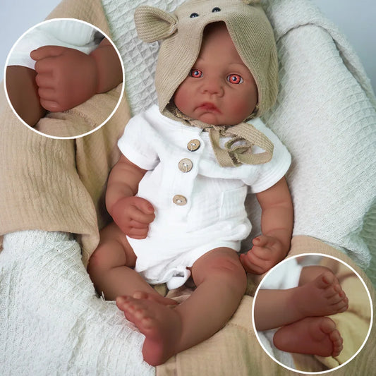 Baby like touch 41cm all silicone boy reincarnation doll 2.2kg real proportion | Collection | Gift | Medical