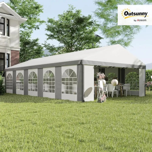30ft x 20ft Heavy-Duty Outdoor Party Tent with Removable Sides and Waterproof Feature for Weddings and Events