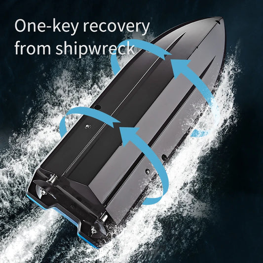 HJ819 RC Boat 2.4Ghz 15km/h High-Speed Remote Control Racing Ship Water Speed Boat Children Model Toy