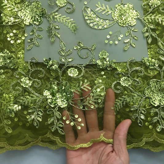 SJD LACE African Mesh Sequins Lace Fabric French Sequins Bridal Lace 2025 Hot Sale Nigerian Women Wedding Party Dresses Sew 4180