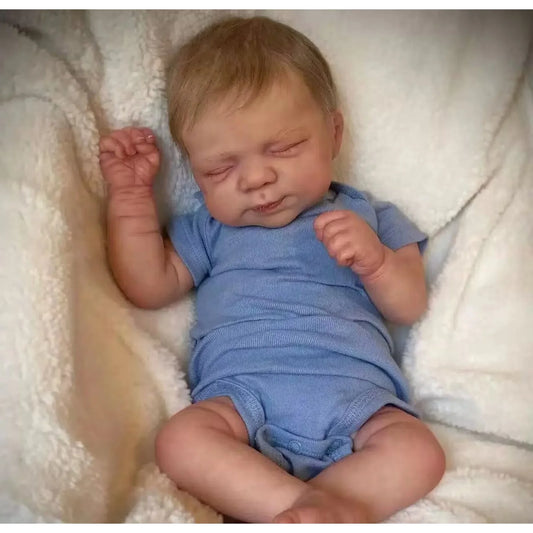 Risbecko 19 inch Already Painted Finished Reborn Baby Doll - Handmade Reborn Preemie Baby Newborn Kids Toy Gift Girl Dolls