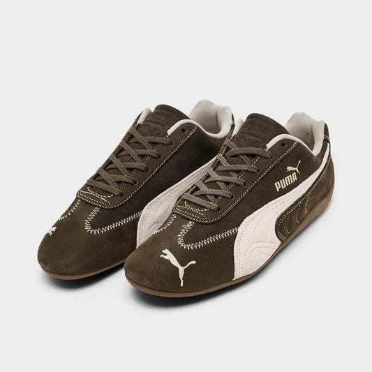 Puma Women's Red Speedcat Skateboarding Shoes Breathable Durable Comfortable Sneakers for Fitness And Casual Wear