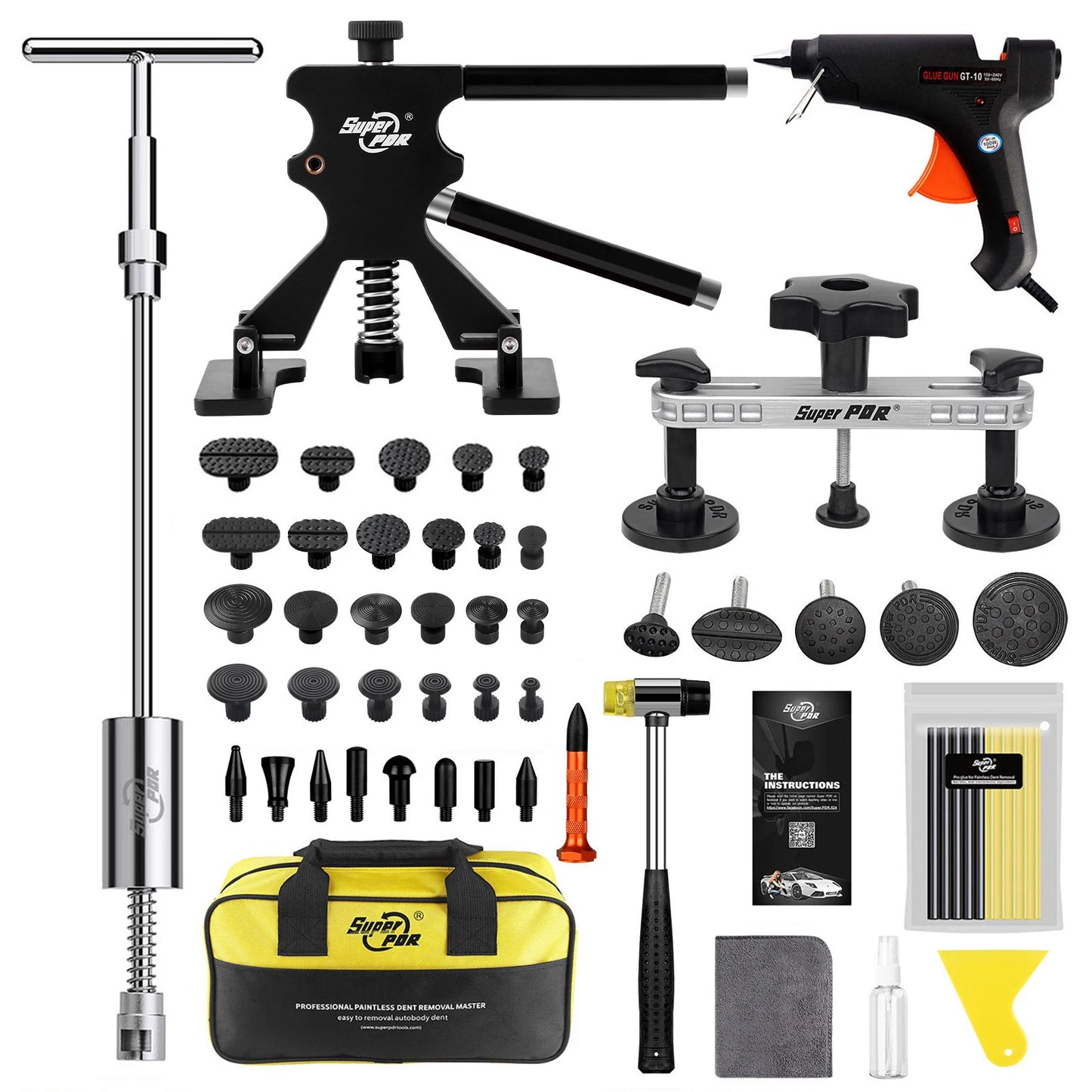 PDR Car Paintless Dent Repair Kit Professional Dent Remover tools Auto Dent Repair Puller Dint Hail Damage Tool