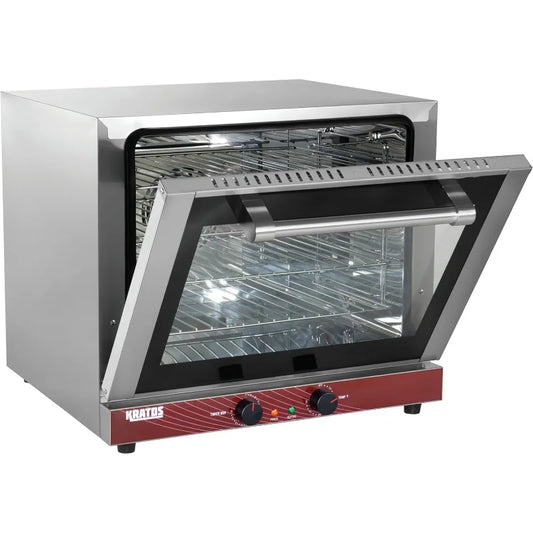 Kratos Commercial Oven, Half Size Electric Countertop Convection Oven, Holds Four Half Size Sheet Pans, 208/240V (29M-003)