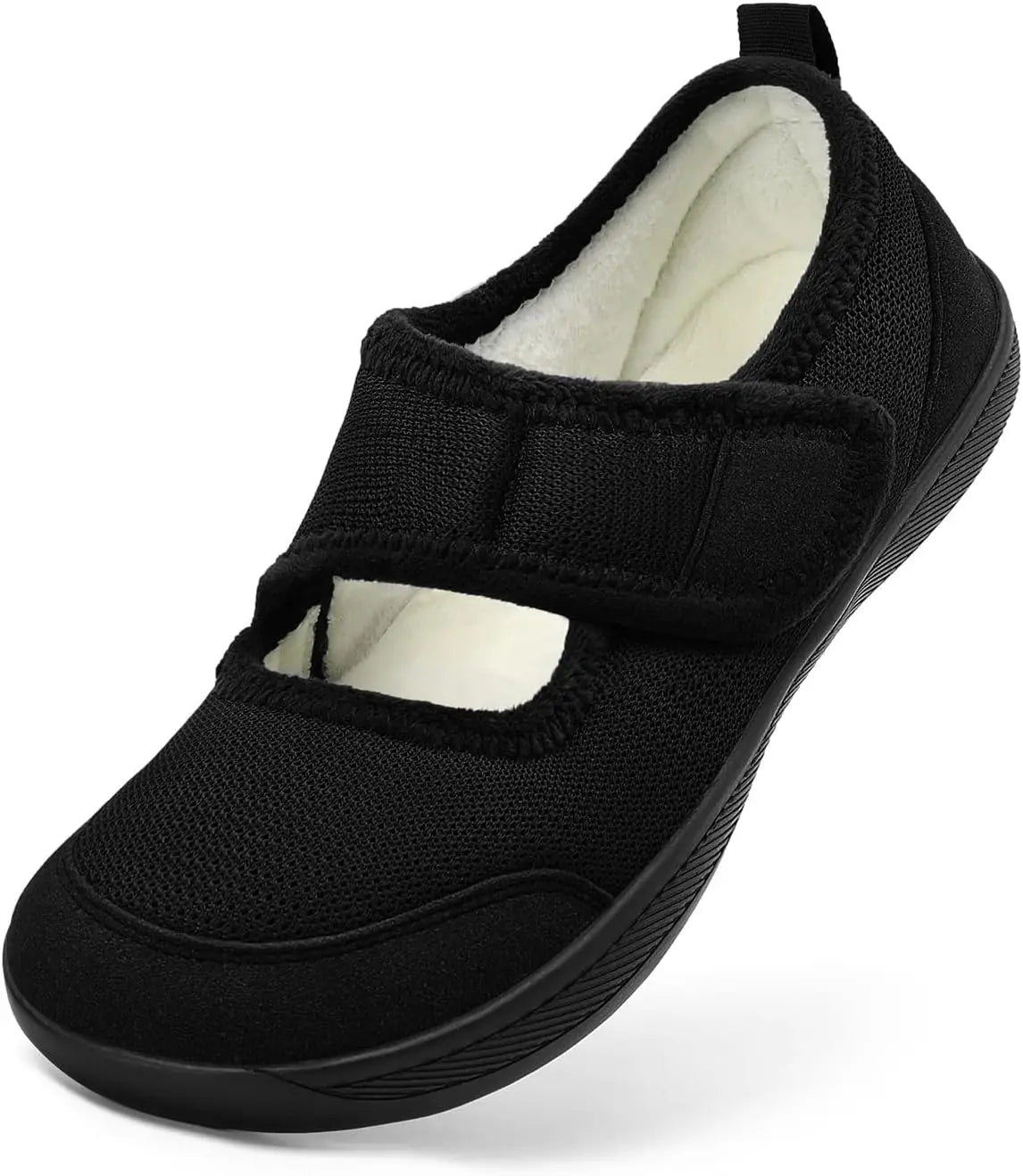 Womens Slippers Wide Width Diabetic Shoes Edema House Barefoot Walking Shoes Adjustable Indoor Outdoor Slippers