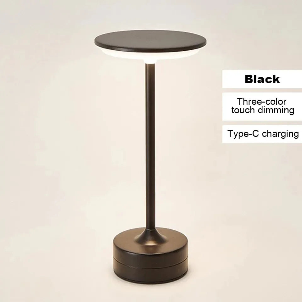 LED Table Lamp Touch Sensor Desktop Night Light USB Rechargeabl Portable Bedroom Reading Lamps Decor Light