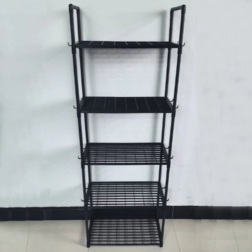 5 Tier Shelving Unit Heavy Duty Storage Shelf Adjustable Storage Rack 66 Lbs Capacity for Kitchen Pantry Bathroom Garage Office