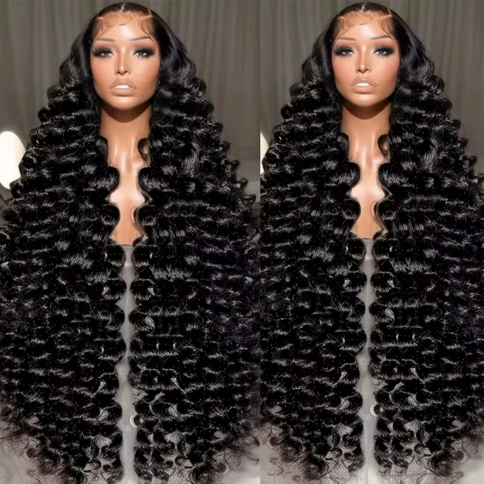 Loose Waves Wig Human Hair Curly Body Wave Human Hair Wigs 13x6 Hd Lace Frontal Wig 250 Density Brazilian With Bleached Knots