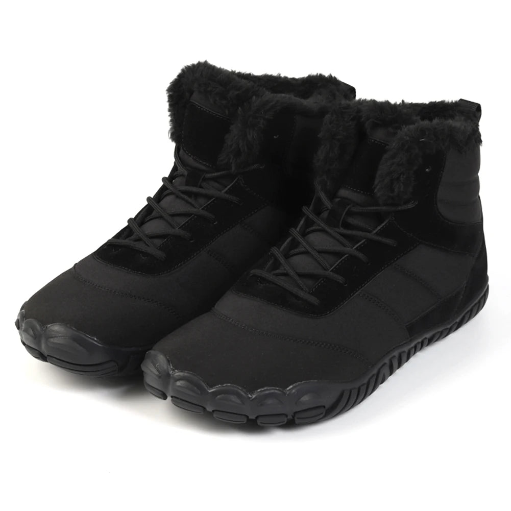 Winter Snow Boots Lightweight Barefoot Shoes Non-Slip Casual Ankle Boots Waterproof Trail Running Shoes for Outdoor Sports