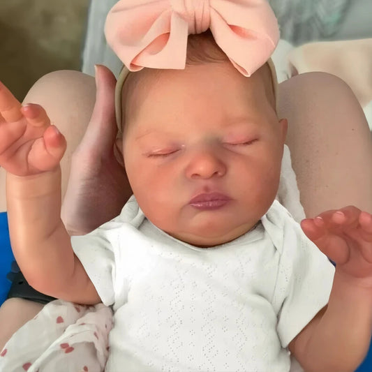 21inch 52cm Already Painted Finished Reborn Baby Doll Laura Handmade Reborn Preemie Baby Newborn Kids Toy Figure Gift Girl Dolls