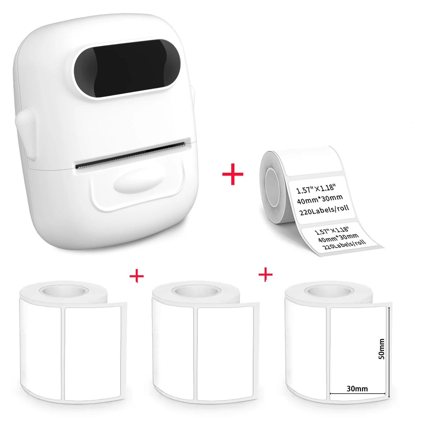MARKLIFE P50 Mini Portable Bluetooth Thermal Label Printer for Address Clothing Jewelry Retail Barcode Office Compatible Phones