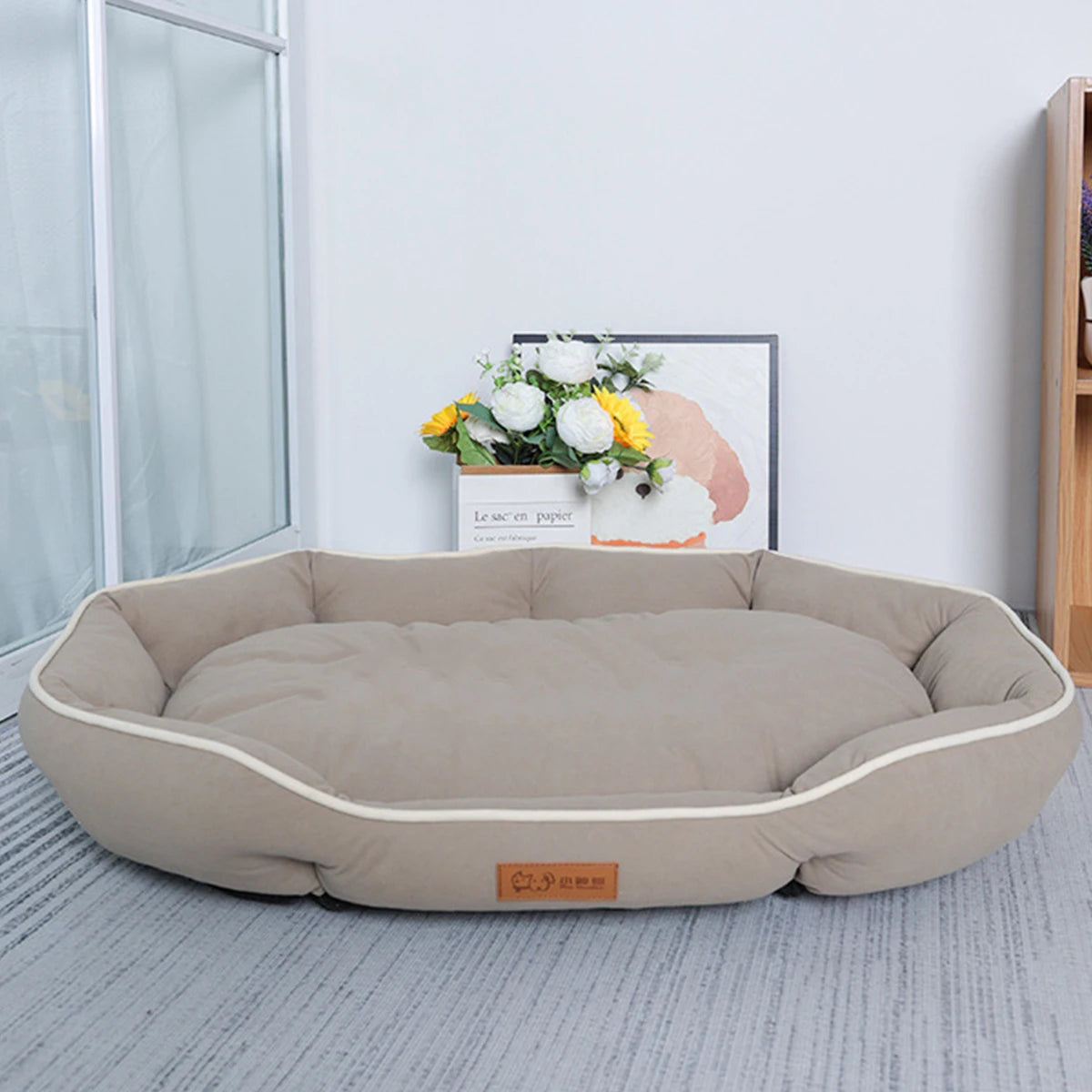 B-Square All Seasons Small Dog Bed Anti-slip Sleeping Cat Bed Breathable Soft Dog Bed for Medium Dog Cushion Pet Bed for Cat