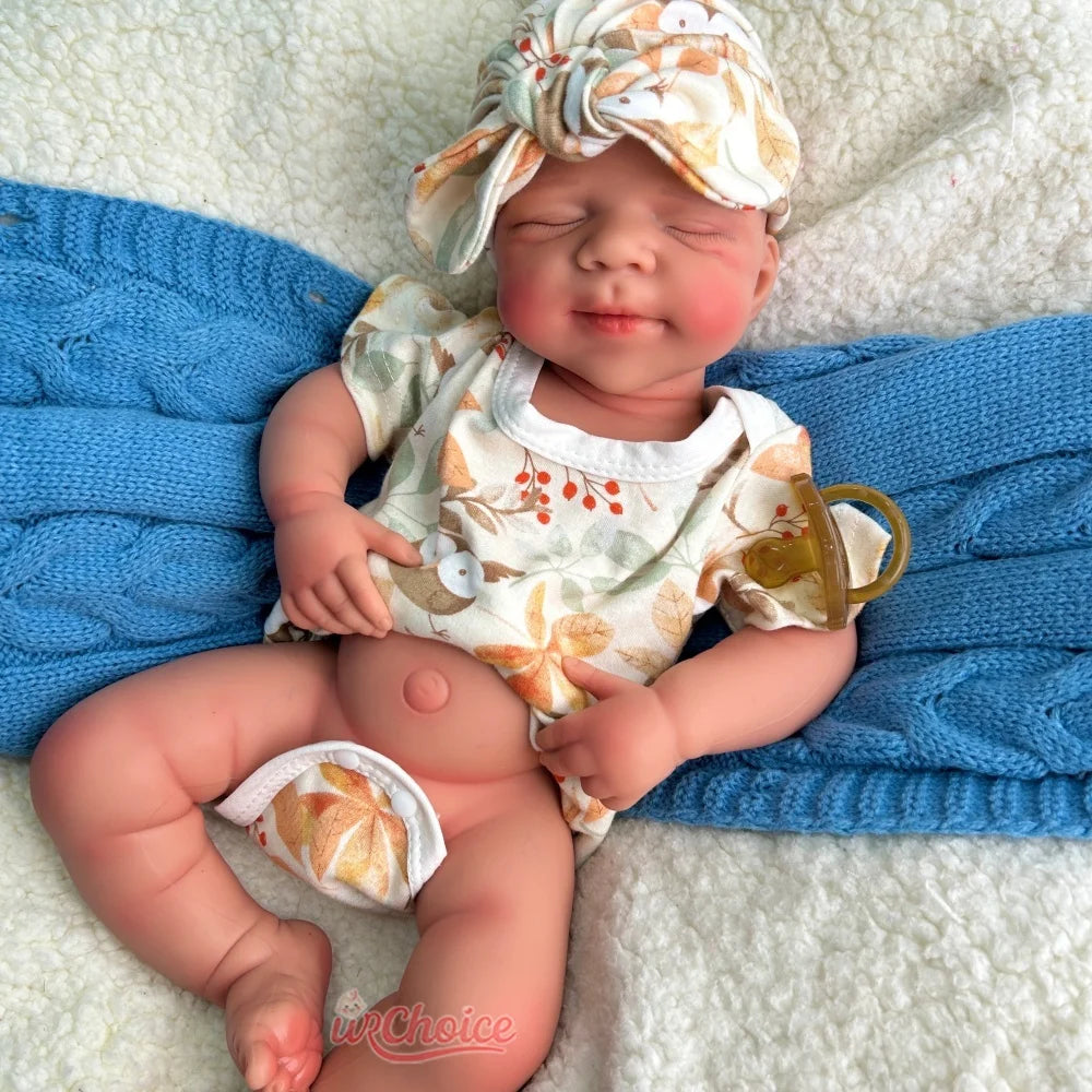 Handmade 19Inch Pascale Platinum Silicone Reborn Baby Boy Unpainted & Painted Washable Doll Gift for Doll Lovers Collector