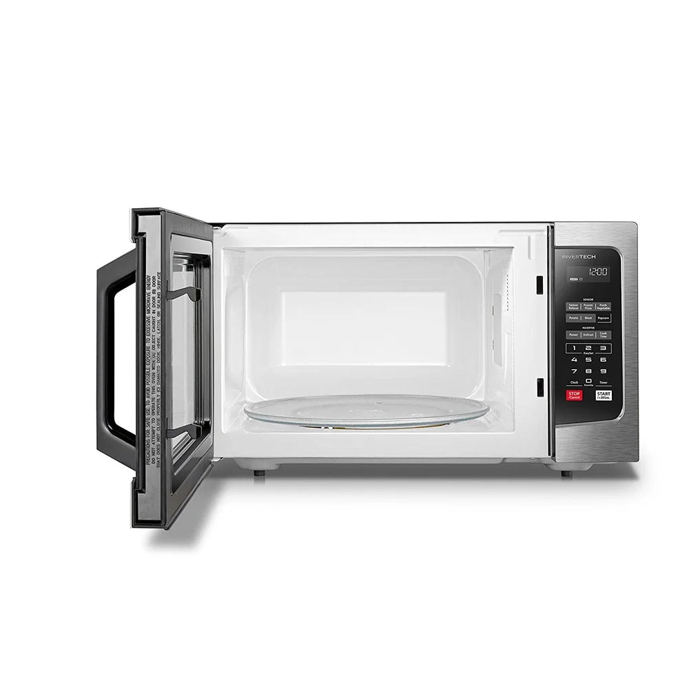 1.6 Cu Ft Microwave Oven Inverter Technology Stainless Steel Digital Display Sensor Cooking Auto Defrost Timer
