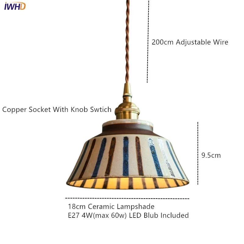2025 New Style Nordic Modern LED Pendant Lights Fixtures 4W Bedroom Dinning Living Room Ceramic Beside Lamp Hanglamp