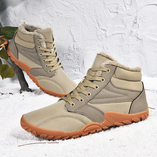 Winter Snow Boots Cold-Proof Trekking Shoes Anti Slip Minimalist Five Finger Boots Lightweight Walking Boots for Hiking Climbing