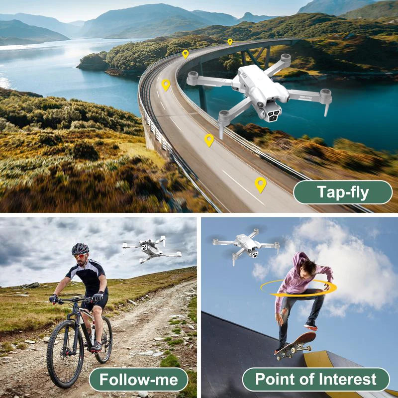 H10 drone, 8K camera intelligent obstacle avoidance, optical flow positioning precise hovering shooting,