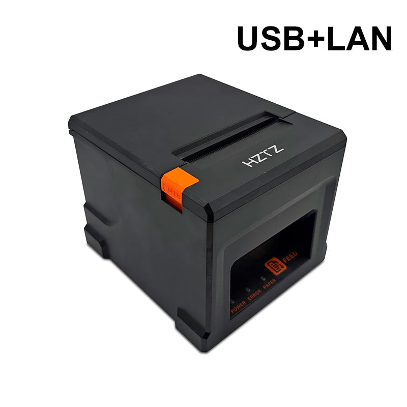 HZTZ 80mm Thermal Receipt Printer HZ-8360 Automatic Cutter Restaurant Kitchen POS Printer USB LAN Bluetooth