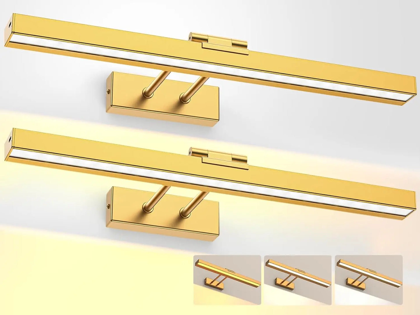 16in Wireless Art Light for Paintings CCT Dimmable Recharging Battery Picture Light with Remote Control for Gallery Dartboard