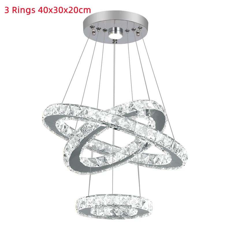 Crystal Chandeliers Luminaria Nordic Pendant Lamp Decorative Led Ceiling Lamps Hanging Light Fixture For Dining Room Bedroom