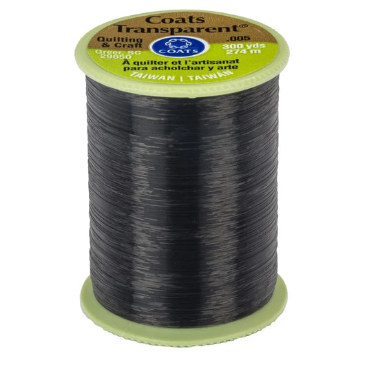 Nylon Monofilament Thread 3 Pack 300 Yards Size 005 Invisible Quilting Sewing Crafting Blends with Prints Colors Multipurpose