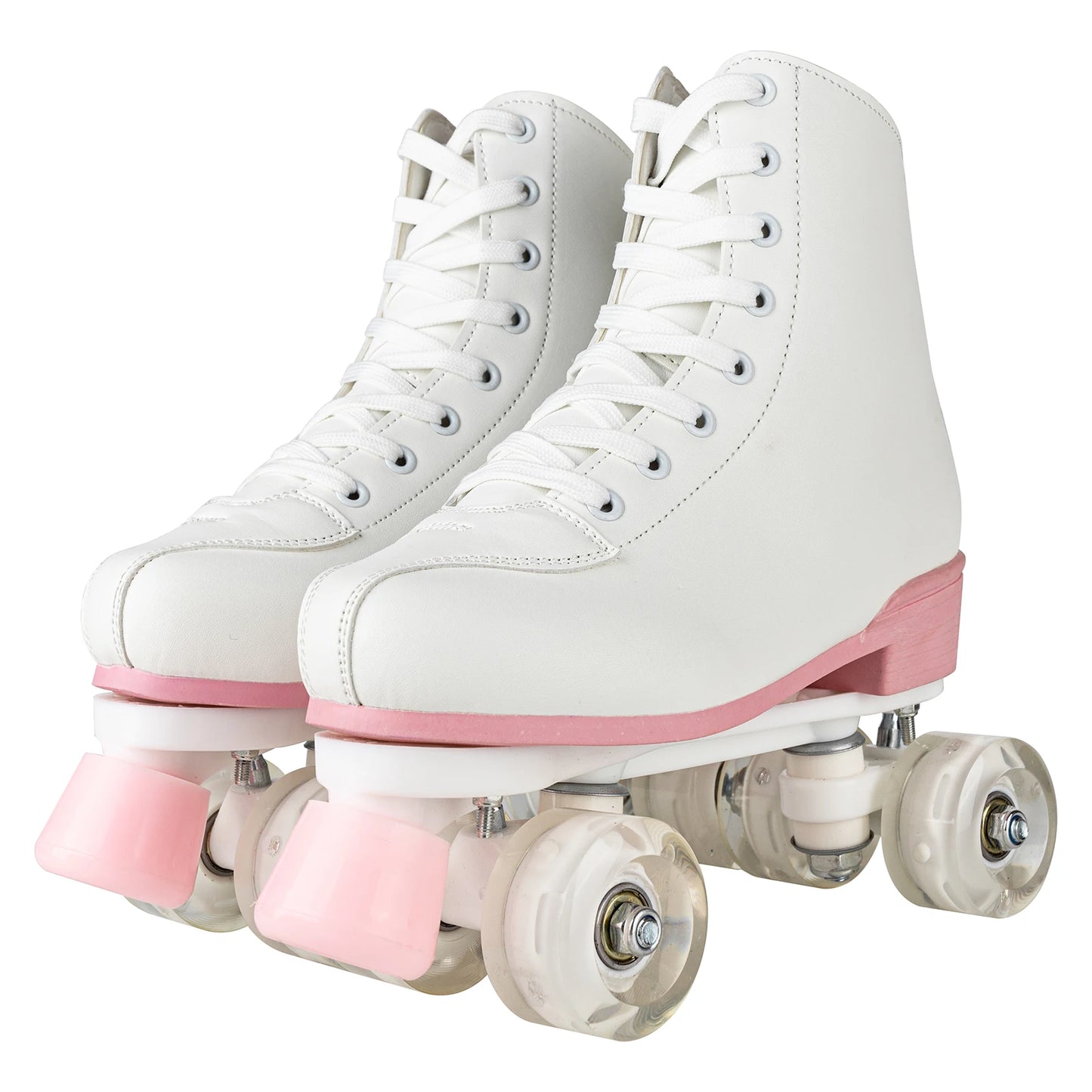Kids Girls Beginner Outdoor Skating Training Sneakers Quad Roller Skates Size 32-40 Adult Women Flashing 4 Wheels Skate Shoes