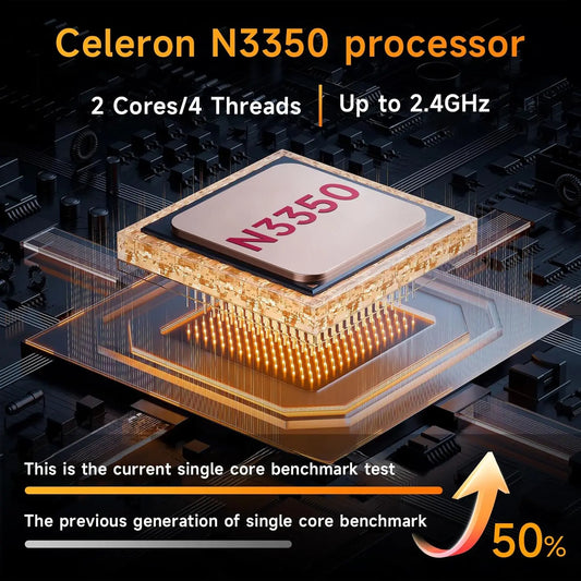 14 Inch Laptop Intel Celeron N3350 6GB RAM 64GB+256GB SSD Windows 10