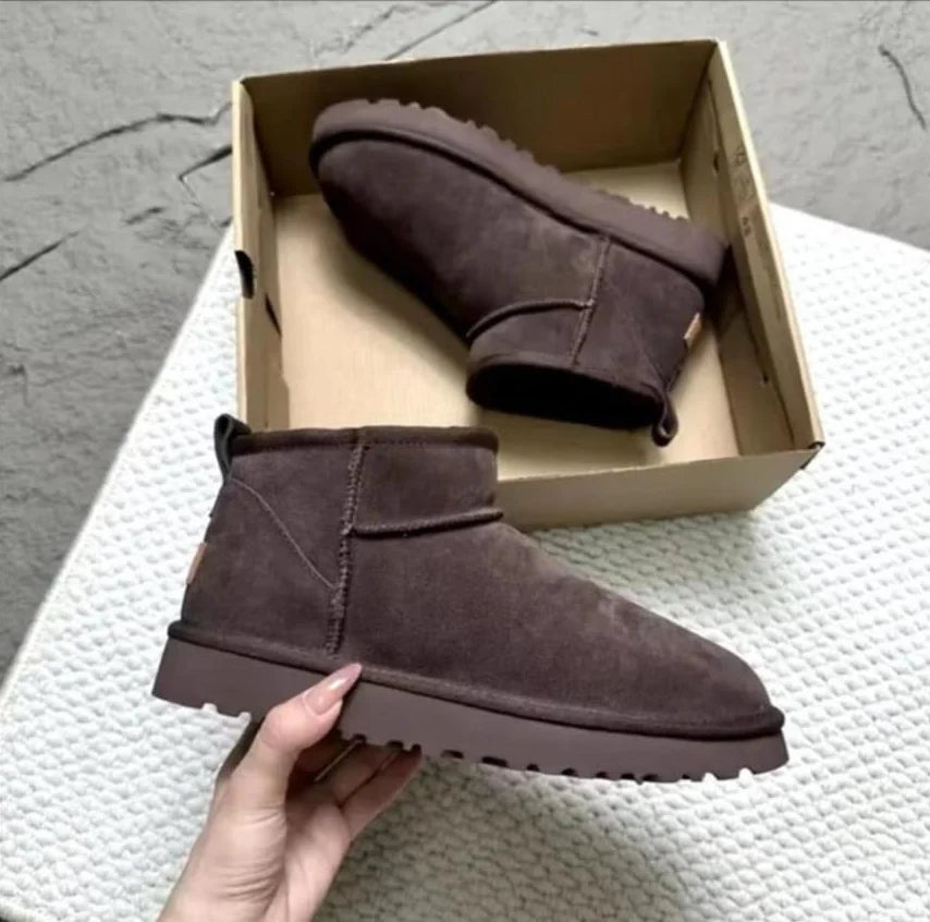 2026 New Classic Ultra Mini Platform Boots Leather Suede Wool Comfort Winter Womens Fur Slippers k98 34-53 seziS uggS