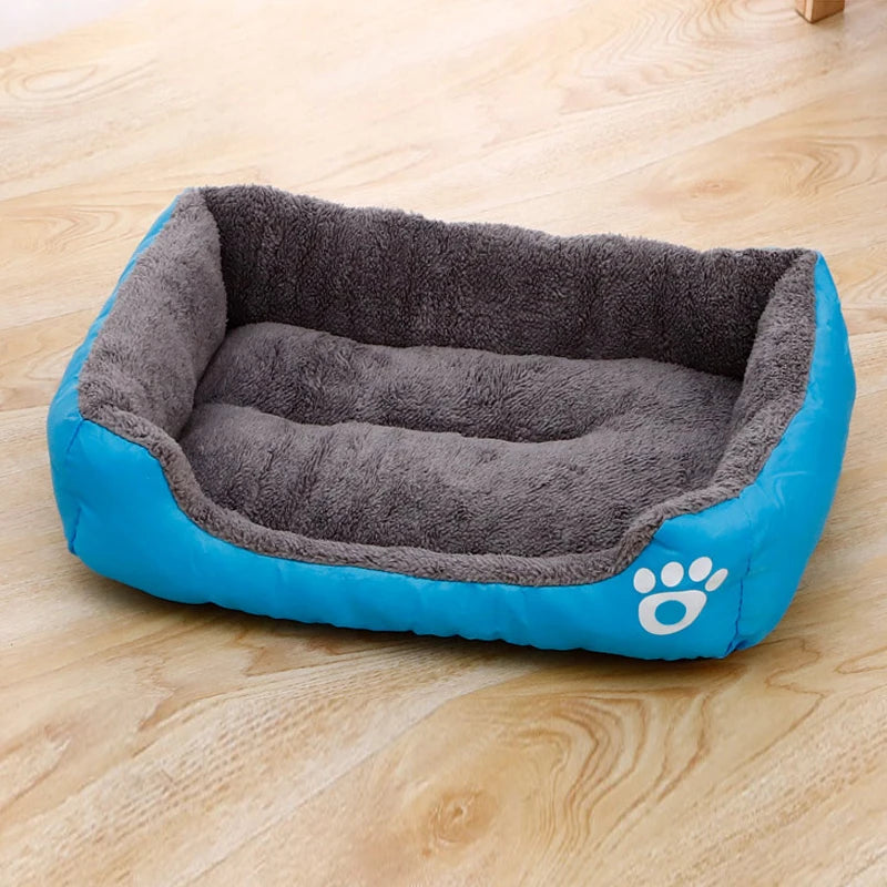 Warm pet kennel, dog cushion gray plush,breathable dog bed cat sleeping bag