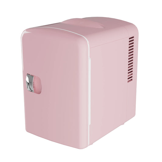 Retro Mini Fridge 4L/6Can Dual-use Low Noise Refrigerator Cooler Makeup Skincare Portable Fridge for Home Dorm Gift