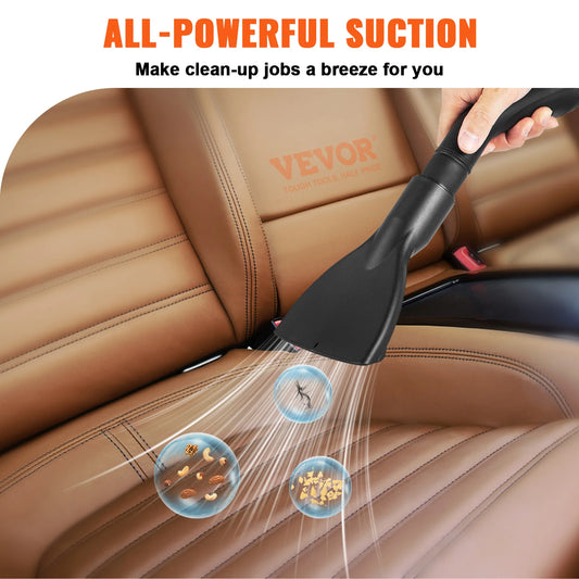 SucceBuy Wet Dry Vac 2.6 Gallon 2.5 Peak HP 3 in 1 Portable Shop Vacuum with Blowing Function Attachment Storage for Floor