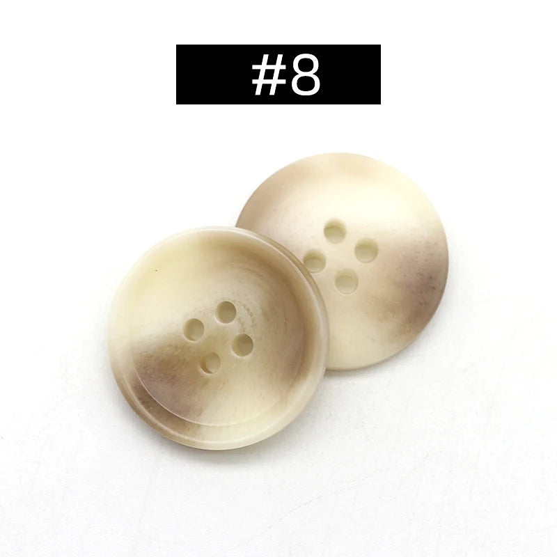 20pcs Resin 4 Holes Buttons Sewing Accessories Size Complete for Clothing Decorative Plastic Buttons Handmade DIY