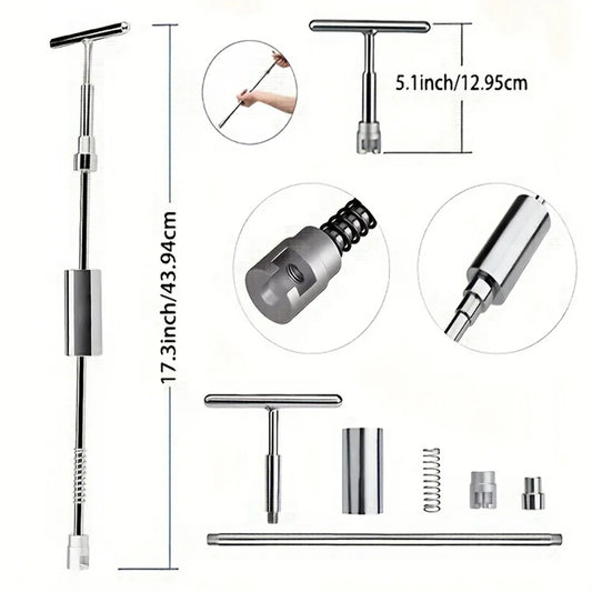 Paintless Dent Repair Kit, Car Dent Puller Kit with Slide Hammer T-Bar Removal Tools Car Body, for Hail Damage Door Ding Fridge