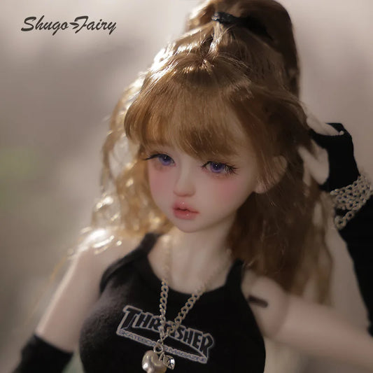 Shuga Fairy 1/4 Pearl BJD Doll New Design Sweetheart Girly Face Meat Leg BJD Doll Toys Pure Handicraft Art Ball Jointed Doll