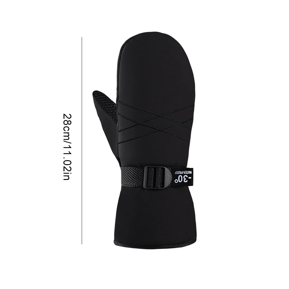 Ski Mittens Waterproof Winter Gloves Windproof Cycling Gloves Snowboard Gloves Cold Weather Gloves for Men and Women