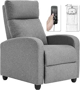 Recliner Chair for Living Room Modern Wingback Sofa Home Theater Seating Push Back Reclining Chair with Lumbar Support (with Ma