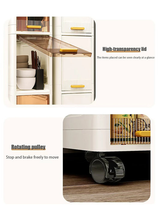 3 Layers Kitchen bathroom gap storage cabinet portable design suitable for narrow spaces modern decoration bathroom accessories