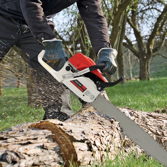 22 Inch 52CC Gasoline Chainsaw 2000W 2-Stroke Engine Gas Powered Chain Saw Handheld Tree Pruning Wood Cutting Tool Set 7500Rpm
