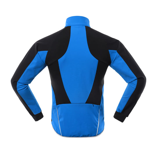 Arsuxeo Men Cycle Jacket Waterproof Windproof Thermal Fleece Bike Jersey MTB Bicycle Riding Running Autumn Winter Jacket Coat