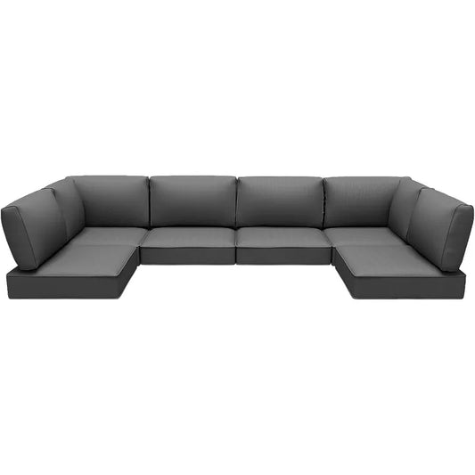 Outdoor Replacement Cushions for Patio Furniture,Water-Resistant Sofa Cushion for Rattan Wicker Sectional Patio Conversation