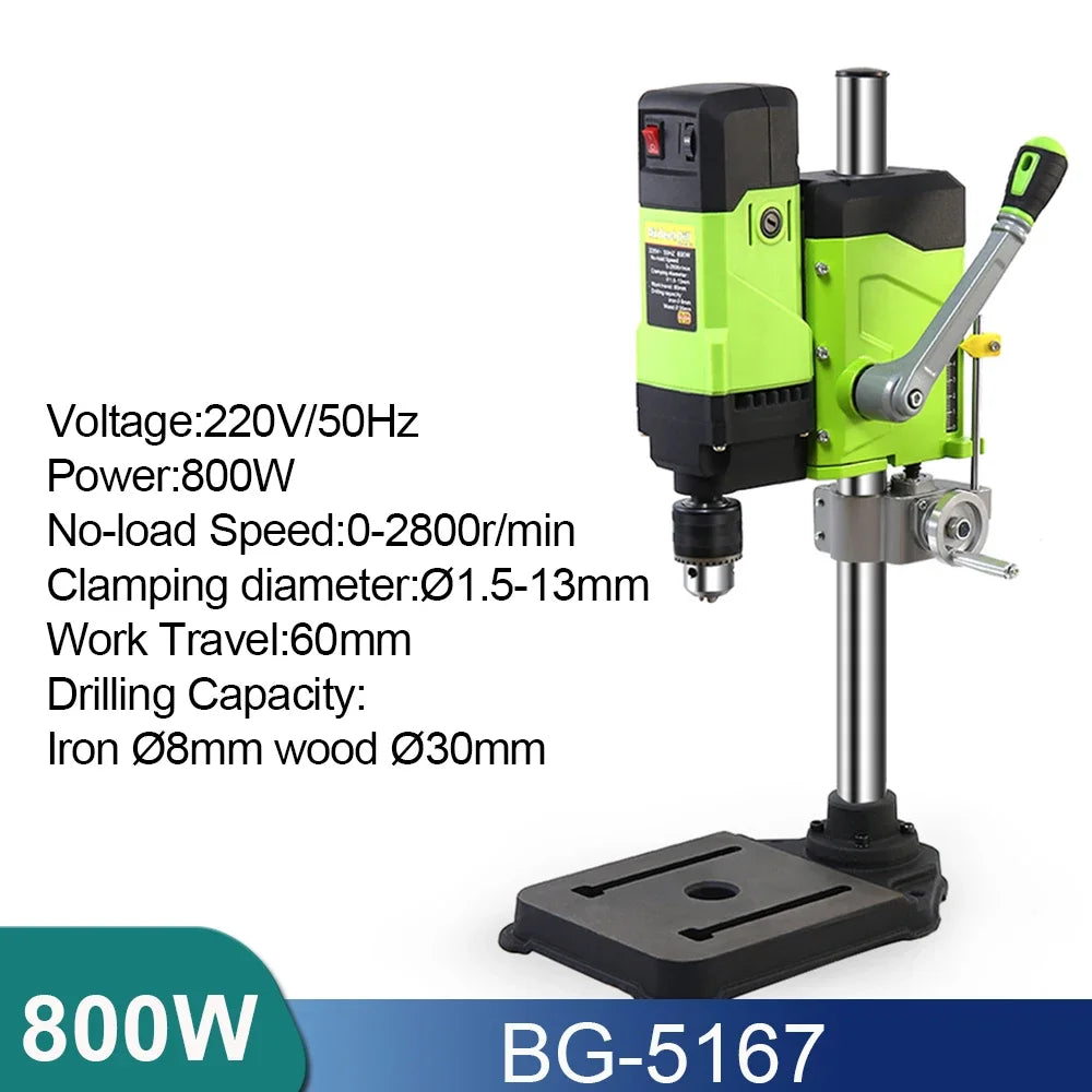 ALLSOME Mini Bench Drill Bench Drilling Machine Variable Speed Drilling Chuck 1-16mm For DIY Wood Metal Electric Tools