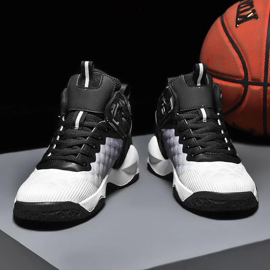 Men's Basketball Shoes Breathable Non-Slip Sneakers Fashionable Sports