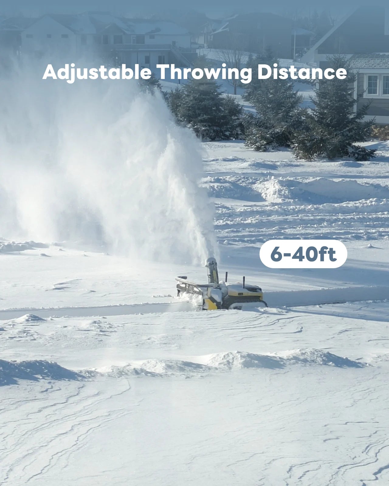 YARBO 24/7 Autonomous Robot Snow Blower with 2-Stage, 12" Intake Height, 6-40ft Throwing Distance for Driveway & Sideway