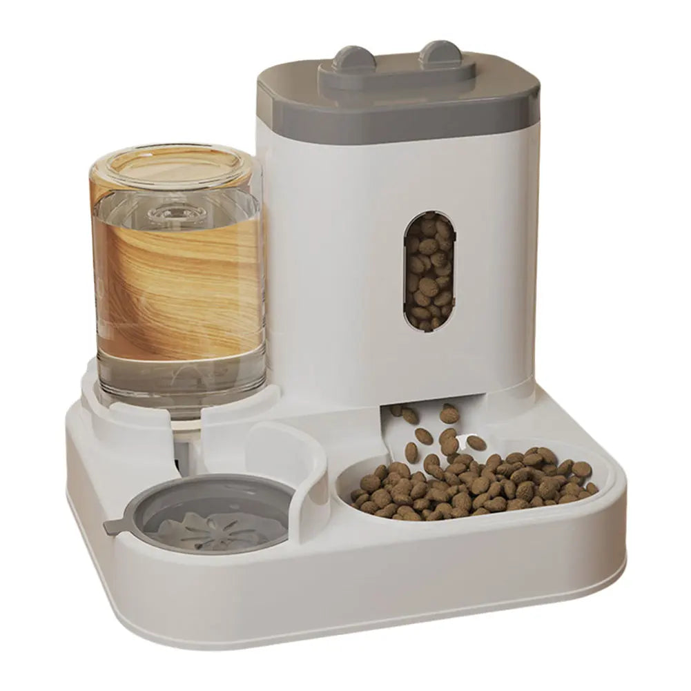 2 in 1 Automatic Gravity Pet Feeder Cat Food Feeder and Water Dispenser for Cats Feeding&Watering Supplies Pet Accessories