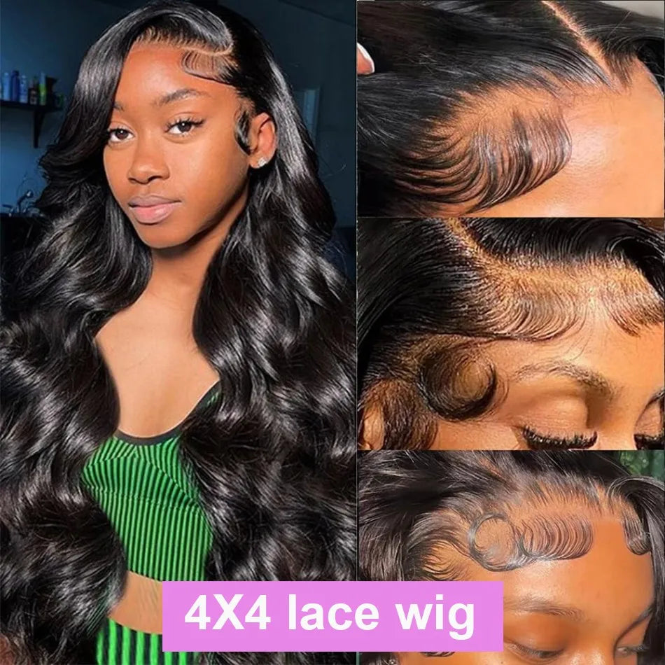 Body Wave Human Hair Wigs Glueless Lace Frontal Wigs 5X5 Hd Lace Closure Wigs Pre Cut Brazilian For Women 220 Density 30 32 Inch